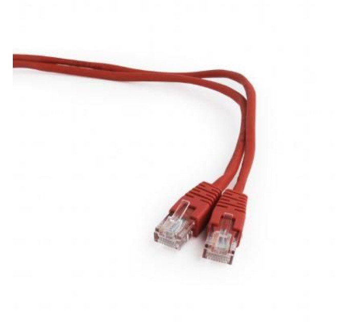 Cablexpert Патч корд Cablexpert PP12-0.5M/R, UTP, категорія. 5E, литий,  50u" штекер із фіксатором, 0.5 м, червоний