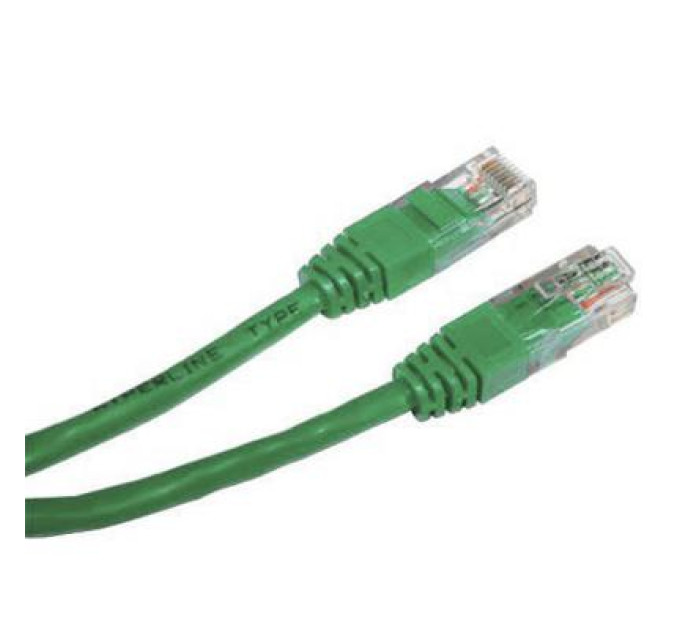 Cablexpert Патч корд Cablexpert PP12-1.5M/G, UTP, категорія. 5E, литий,  50u" штекер із фіксатором, 1.5 м, зелений колір