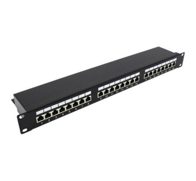Kingda Патч-панель 19" 24xRJ-45 STP cat.5e, 1U Molex (KD-PP30-STP-C5e-24P)