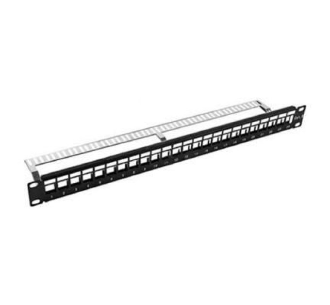 Kingda Патч-панель Kingda 19" 1U STP для 24 модуля Kyestone (KD-PP23-STP-BK-24P)