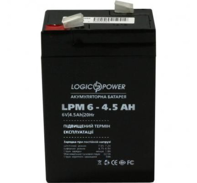LogicPower Батарея до ДБЖ LogicPower LPM 6В 4.5 Ач (3860)