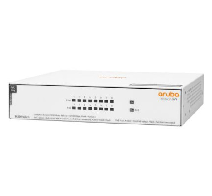 HPE Комутатор мережевий HP 1430-8GPoE (R8R46A)