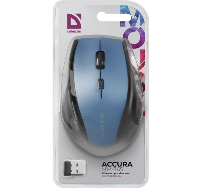 Defender Мишка Defender Accura MM-365 Blue (52366)