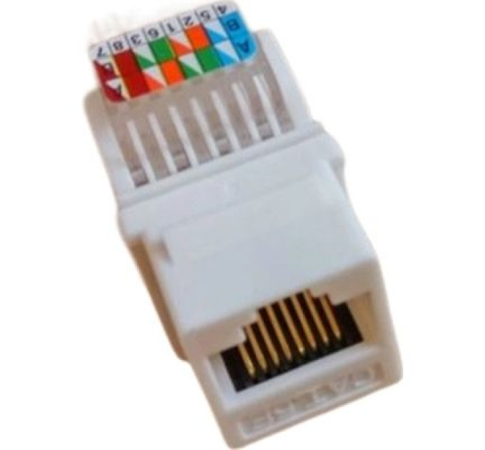 Kingda Модуль Keystone RJ45 UTP кат. 5е, Slim, безінструментальний Kingda (KD-KJ2047UC5E)