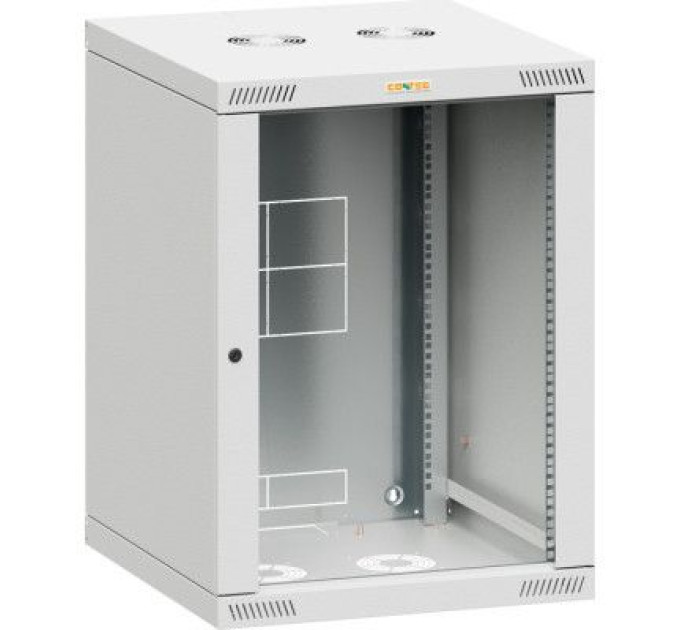 Conteg Шафа настінна Conteg 12U 19" глибина 600мм, RAL7035 (RQN-12-60/60)