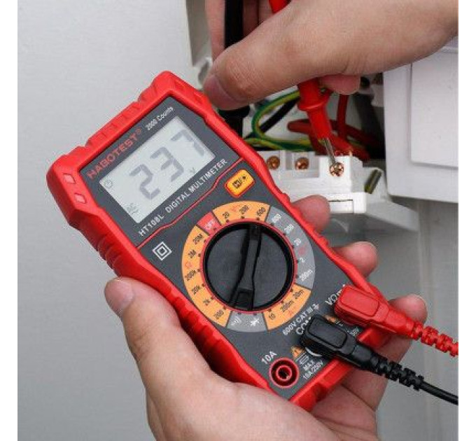 Habotest Цифровий мультиметр Habotest HT108L DC600V/10A, AC600V (HT108L)