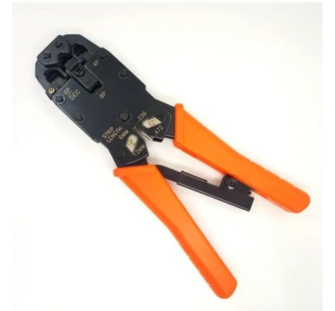 Kingda Інструмент Kingda RJ-45/RJ-12 з трещіткою (KD-T2008R)