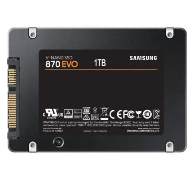 Samsung Накопичувач SSD 2.5" 1TB 870 EVO Samsung (MZ-77E1T0BW)