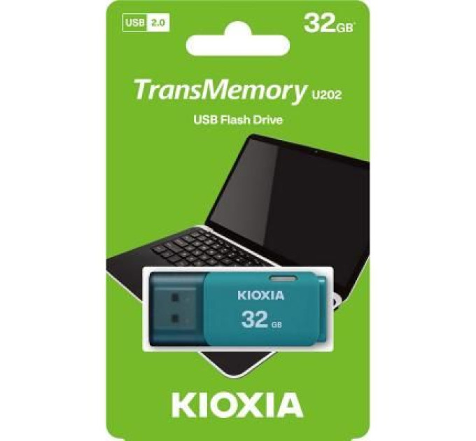Kioxia USB флеш накопичувач Kioxia 32GB U202 Blue USB 2.0 (LU202L032GG4)