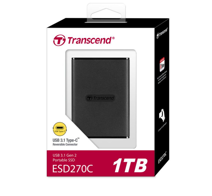 Transcend Накопичувач SSD USB 3.1 1TB Transcend (TS1TESD270C)