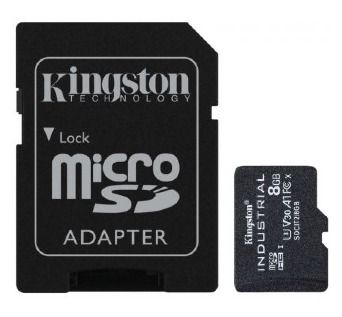 Kingston Карта пам'яті Kingston 8GB microSDHC class 10 UHS-I V30 A1 (SDCIT2/8GB)