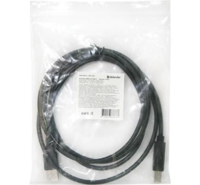 Defender Кабель для принтера USB 2.0 AM/BM 1.8m Defender (83763)