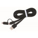 Cablexpert Кабель Cablexpert CC-USB2-AMLM2-1M, USB 2.0 AM-тато/Lightning+mUSB, 1.0 м.