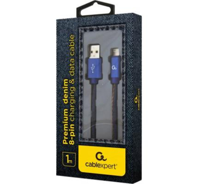 Cablexpert Кабель Cablexpert CC-USB2J-AMLM-1M-BL, USB 2.0 А-тато/Lightning, 1.0 м.