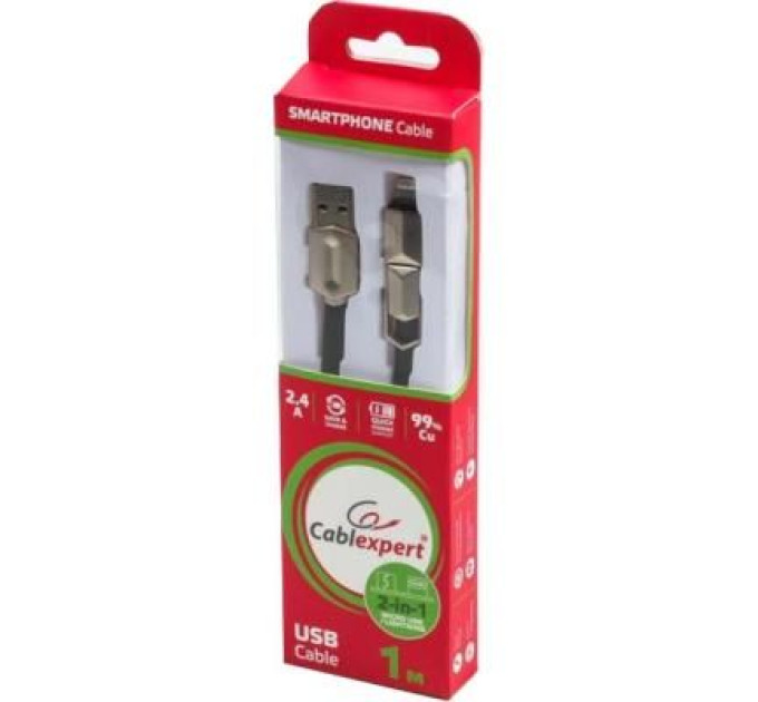 Cablexpert Дата кабель USB 2.0 AM to Micro 5P 1.0m Cablexpert (CCPB-ML-USB-05BK)