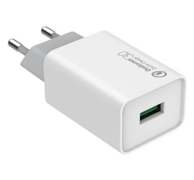 ColorWay Зарядний пристрій ColorWay 1USB Quick Charge 3.0 (18W) (CW-CHS013Q-WT)