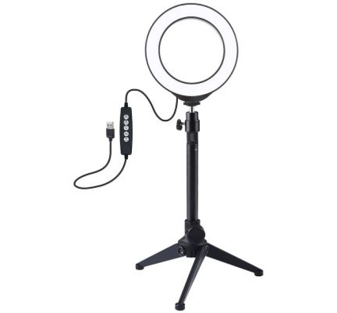 Puluz Набір блогера Puluz Ring USB LED lamp PKT3049B 4.7" + table tripod (PKT3049B)