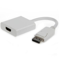 Адаптер-перехідник DisplayPort на HDMI Cablexpert A-DPM-HDMIF-002-W