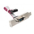 Cablexpert Задняя низкопрофильная планка Cablexpert CC-DB9ML-01