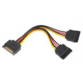Cablexpert Кабель Cablexpert CC-SATAM2F-01, кабель живлення SATA подвійний , 0.15м.
