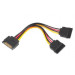 Cablexpert Кабель Cablexpert CC-SATAM2F-01, кабель живлення SATA подвійний , 0.15м.