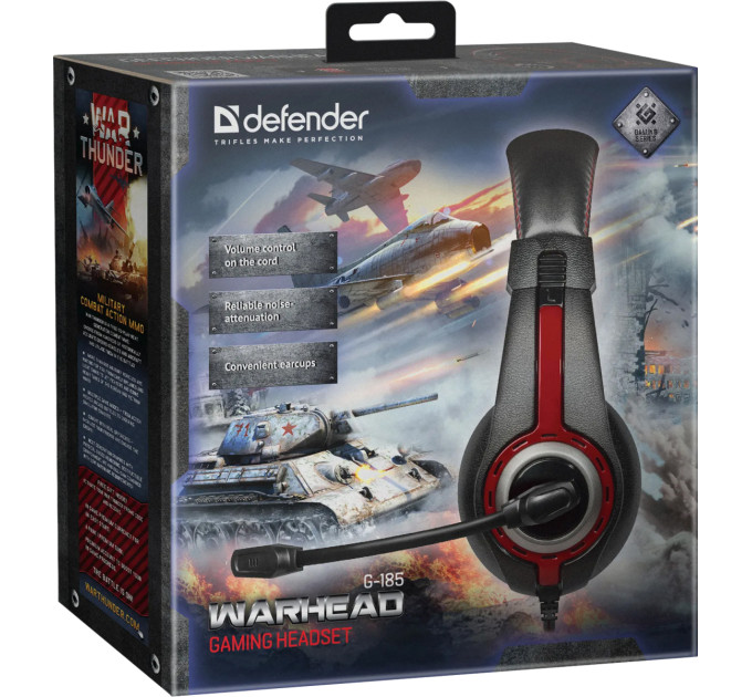 Defender Навушники Defender Warhead G-185 Black-Red (64106)