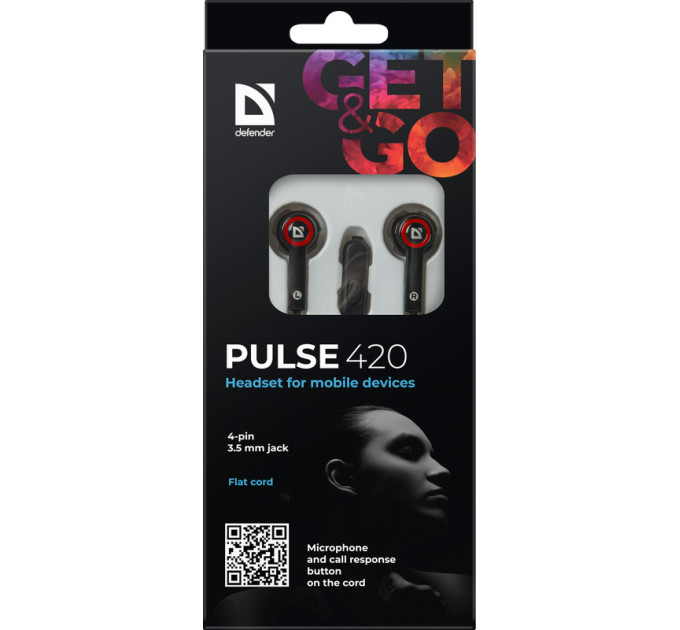Defender Навушники Defender Pulse 420 Red (63424)