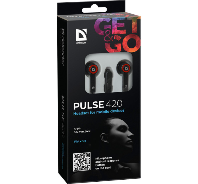 Defender Навушники Defender Pulse 420 Red (63424)