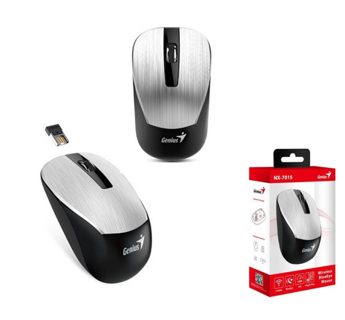 Genius Мишка Genius NX-7015 Wireless Silver (31030019404)