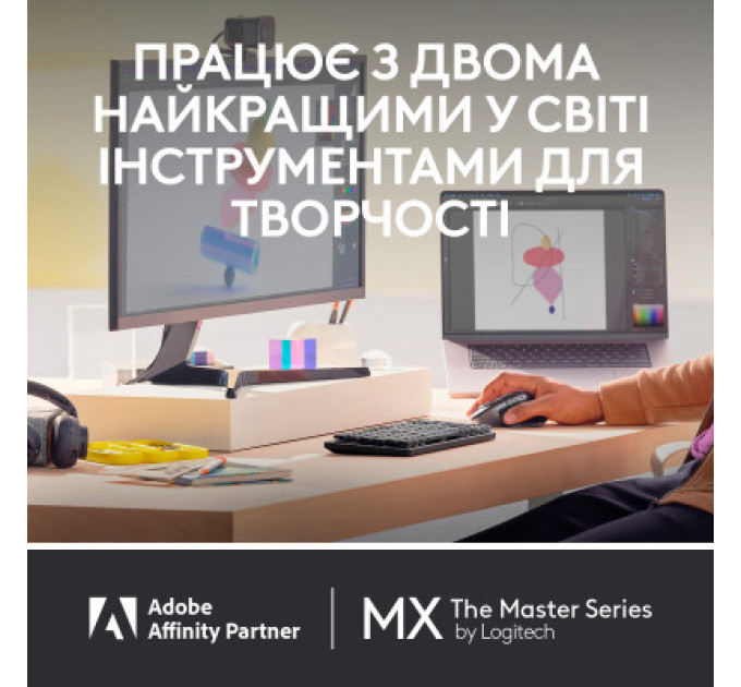Logitech Мишка Logitech MX Master 3S For Mac Performance Wireless Pale Grey (910-006572)