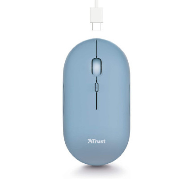 Trust Мишка Trust Puck Wireless/Bluetooth Silent Blue (24126)