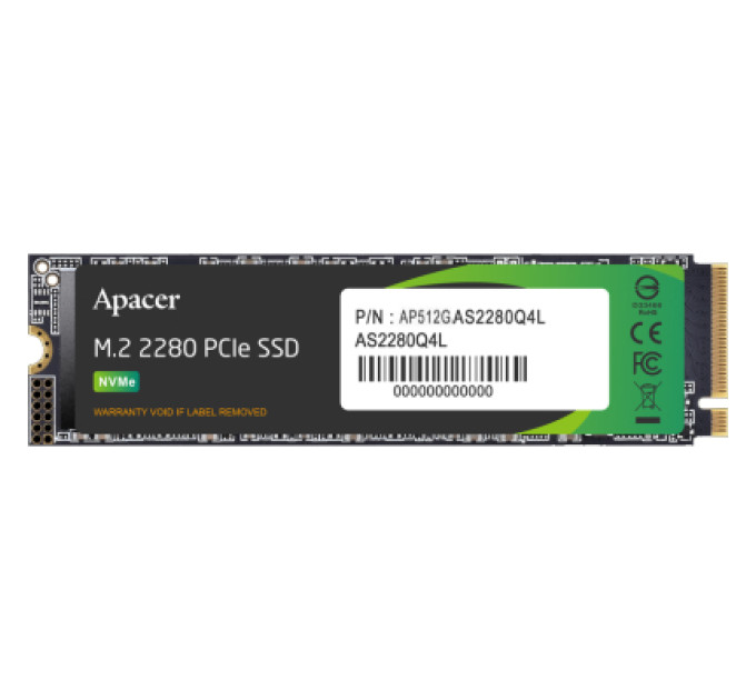 Apacer Накопичувач SSD M.2 2280 512GB Apacer (AP512GAS2280Q4L-1)
