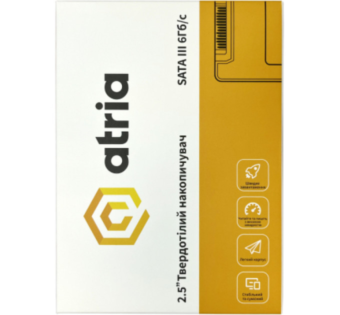 ATRIA Накопичувач SSD 2.5" 512GB XT200 ATRIA (ATSATXT200/512)