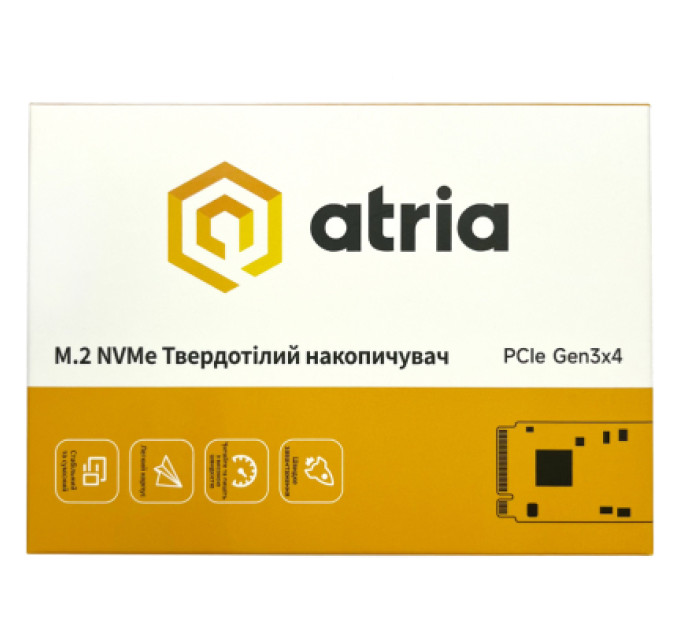 ATRIA Накопичувач SSD M.2 2280 256GB X500S ATRIA (ATNVMX500S/256)