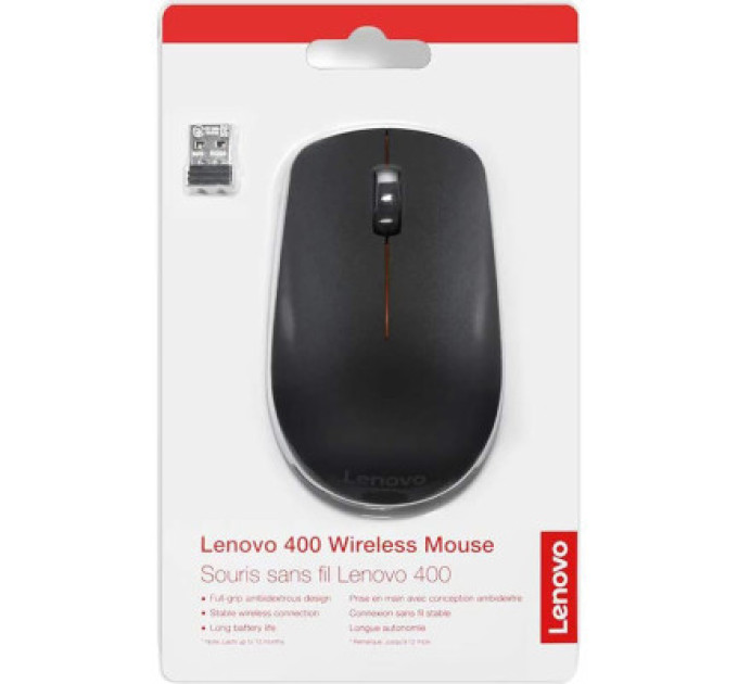 LENOVO Мишка Lenovo 400 Wireless Black (GY50R91293)