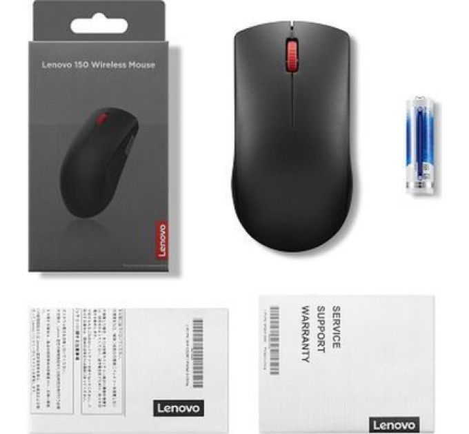 LENOVO Мишка Lenovo 150 Wireless Black (GY51L52638)