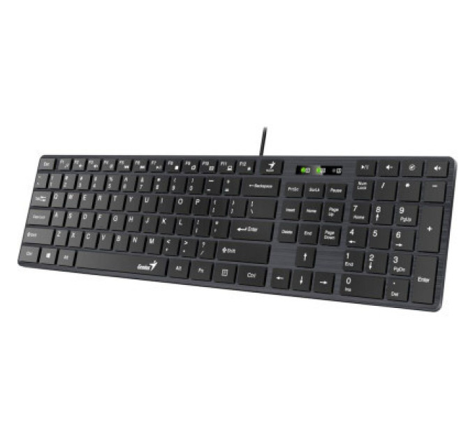 Genius Клавіатура Genius SlimStar 126 USB Black Ukr (31310017407)