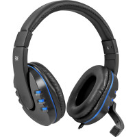 Навушники Defender Warhead G-160 Black-Blue (64118) Навушники Defender Warhead G-160 Black-Blue (64118)