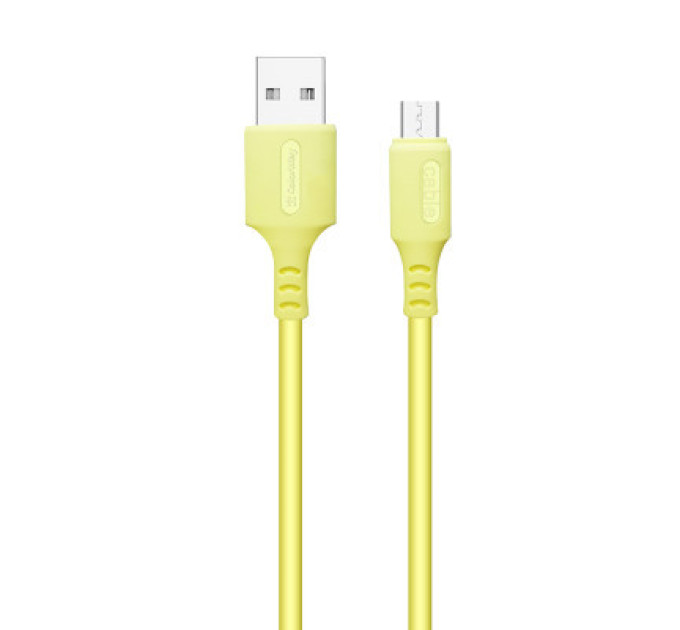 ColorWay Дата кабель USB 2.0 AM to Micro 5P 1.0m soft silicone yellow ColorWay (CW-CBUM043-Y)