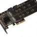 Frime Плата розширення Frime 88SE9215 PCI-E-2хM.2 SATA3+2хSATA3 PCIe (ECF-PCIEtoSSD012.LP)