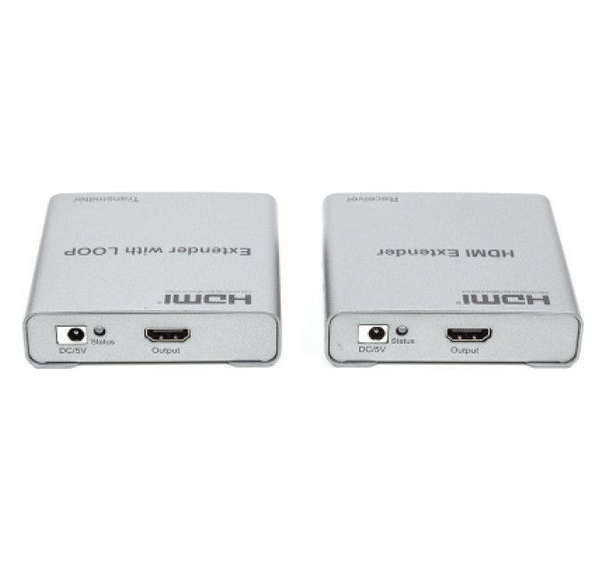 PowerPlant Адаптер HDMI 4K/30hz, up to 100m via CAT5E/6, loop-out (HDES12-LOOP) PowerPlant (CA912964)