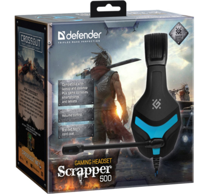 Defender Навушники Defender Scrapper 500 Blue-Black (64501)