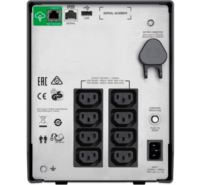 APC Пристрій безперебійного живлення APC Smart-UPS C 1000VA LCD with SmartConnect (SMC1000IC)