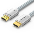 Vention Кабель мультимедійний HDMI to HDMI 2.0m V2.1 8K 60Hz Silver Metal Type Vention (ALCIH)