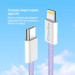 ColorWay Дата кабель USB-C to Lightning 1.0m 27W purple ColorWay (CW-CBPDCL061-PU)