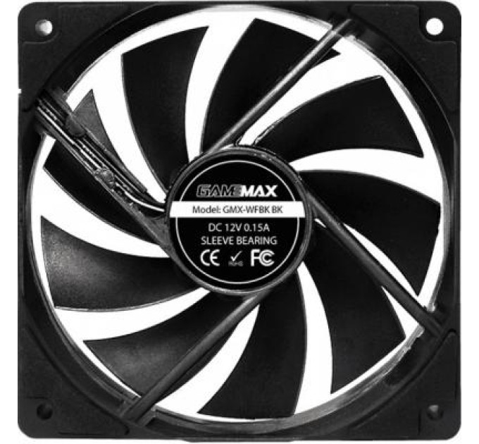 Gamemax Кулер до корпусу Gamemax GMX-WFBK-BK