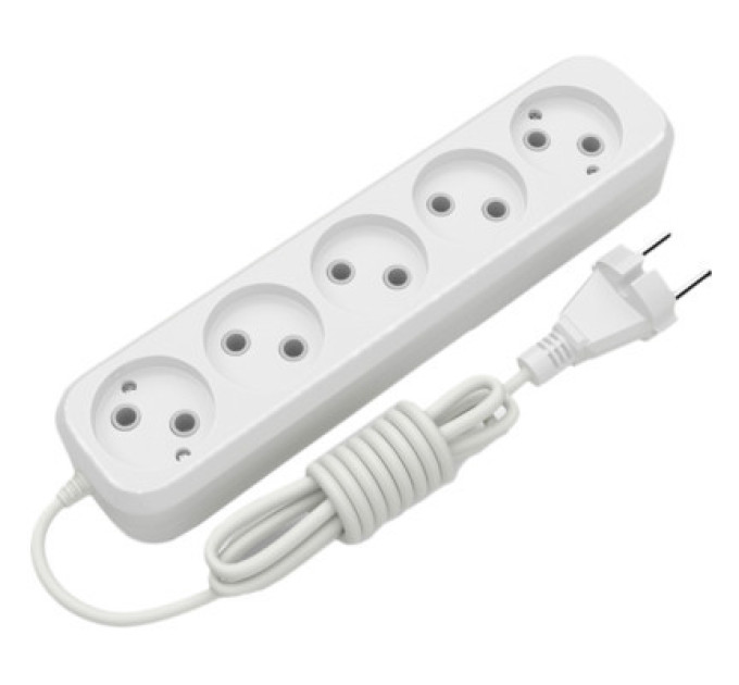 Electrum Мережевий подовжувач Electrum C-ES-1817 5.0m 5 роз, white (C-ES-1817)
