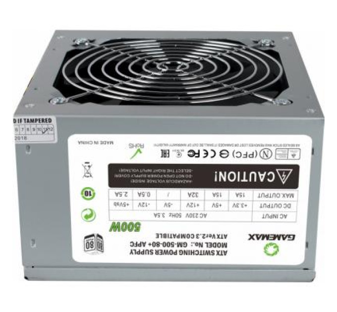 Gamemax Блок живлення Gamemax 500W (GM-500 80+ APFC)