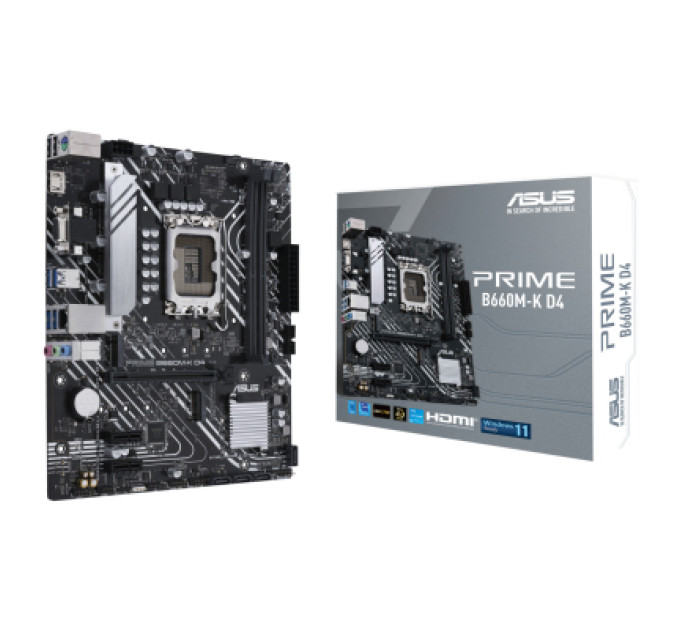 ASUS Материнська плата ASUS PRIME B660M-K D4
