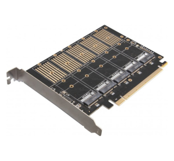 Frime Контролер Frime PCI-E-5xM.2 (B Key) WCH382L (ECF-PCIEtoSSD010)